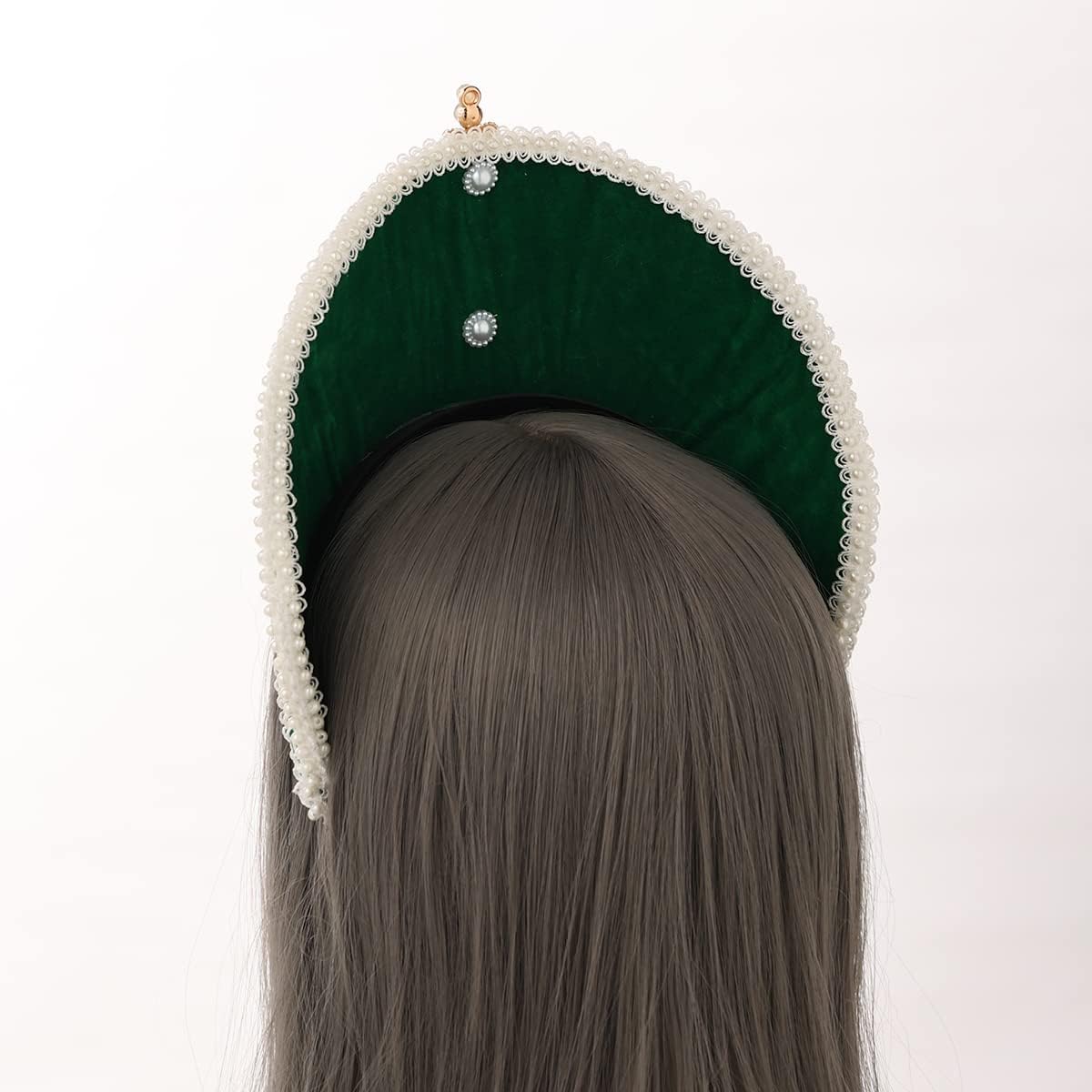 BPURB Victorian Vintage Headwear for Women Pilgrim Costume Accessory Hat Tudor Coronet - Image 4