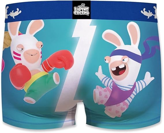 FREEGUN Boys' Microfibre Boxer Shorts - Lapins Crétins (Set FREEGUN Boys' Microfibre Boxer Shorts - Lapins Crétins (Set