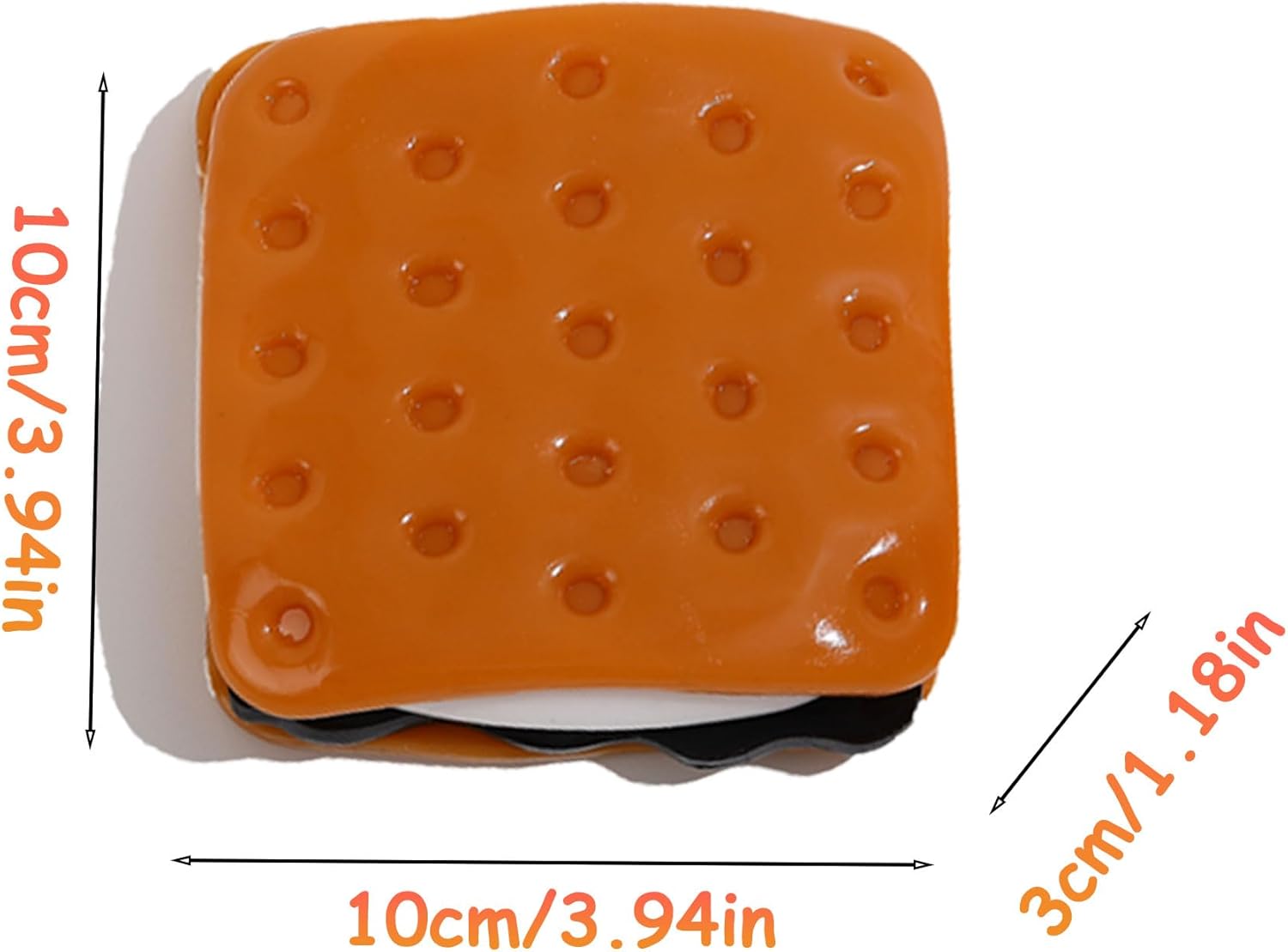 Taba Squishy Adult and Kids Fidget Toys, Large Slow Rising Squishy Sandwich (Jumbo) Squeeze Toy, Anxiety Stress Relief for Calming Corner Classroom, Treasure Box Toys for Classroom