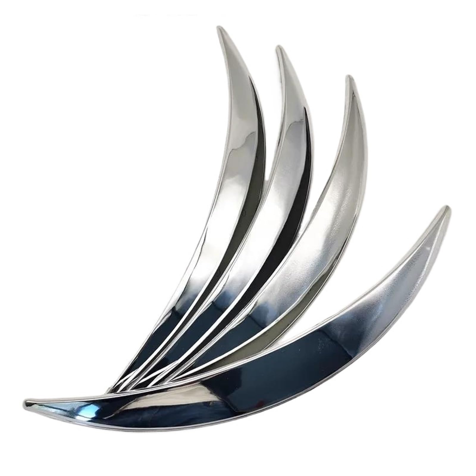Spicly One Color 4Pcs Universal Chrome Car Wheel Eyebrow Arch Protector Trim Lips Fender Flares Wheel Arches Fender Flares