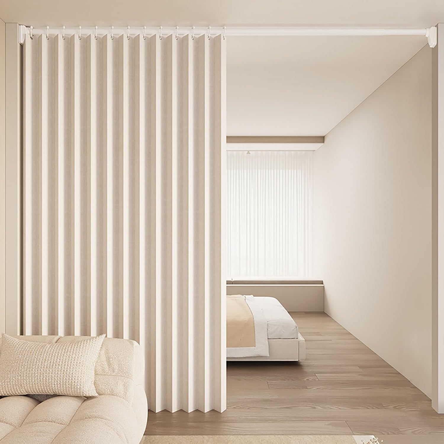 Personalizowalny Cortinas de ducha tela, de baño nieprzepuszczalny, para Bañera Baño Familia Hoteles Autocaravana Dormitorio-Beżowy - 200x180cm