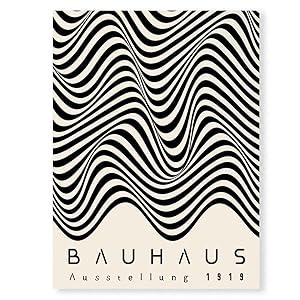 Mid Century Moderne Bauhaus Kunstwerk Posters Abstract Canvas Schilderij Wall Art Foto Woonkamer Galerij Interieur Home Decor (Color : A, Size : 50x70cm no frame)