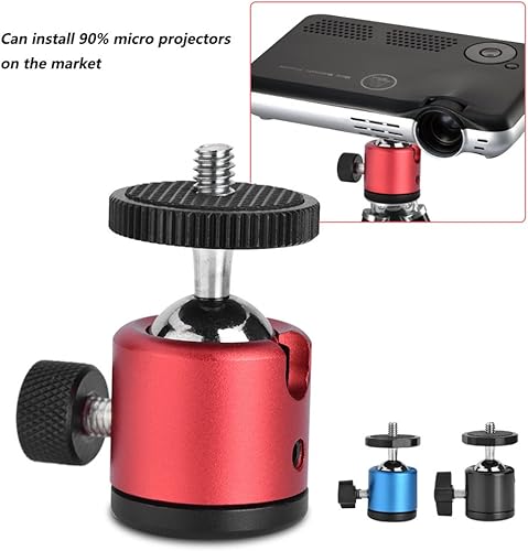 Miniatura 2 de Mini cabeza de bola, trípode giratorio 360 para cámara DSLR, cabezales de trípode con soporte de cabeza esférica, con montaje de tornillo de 14