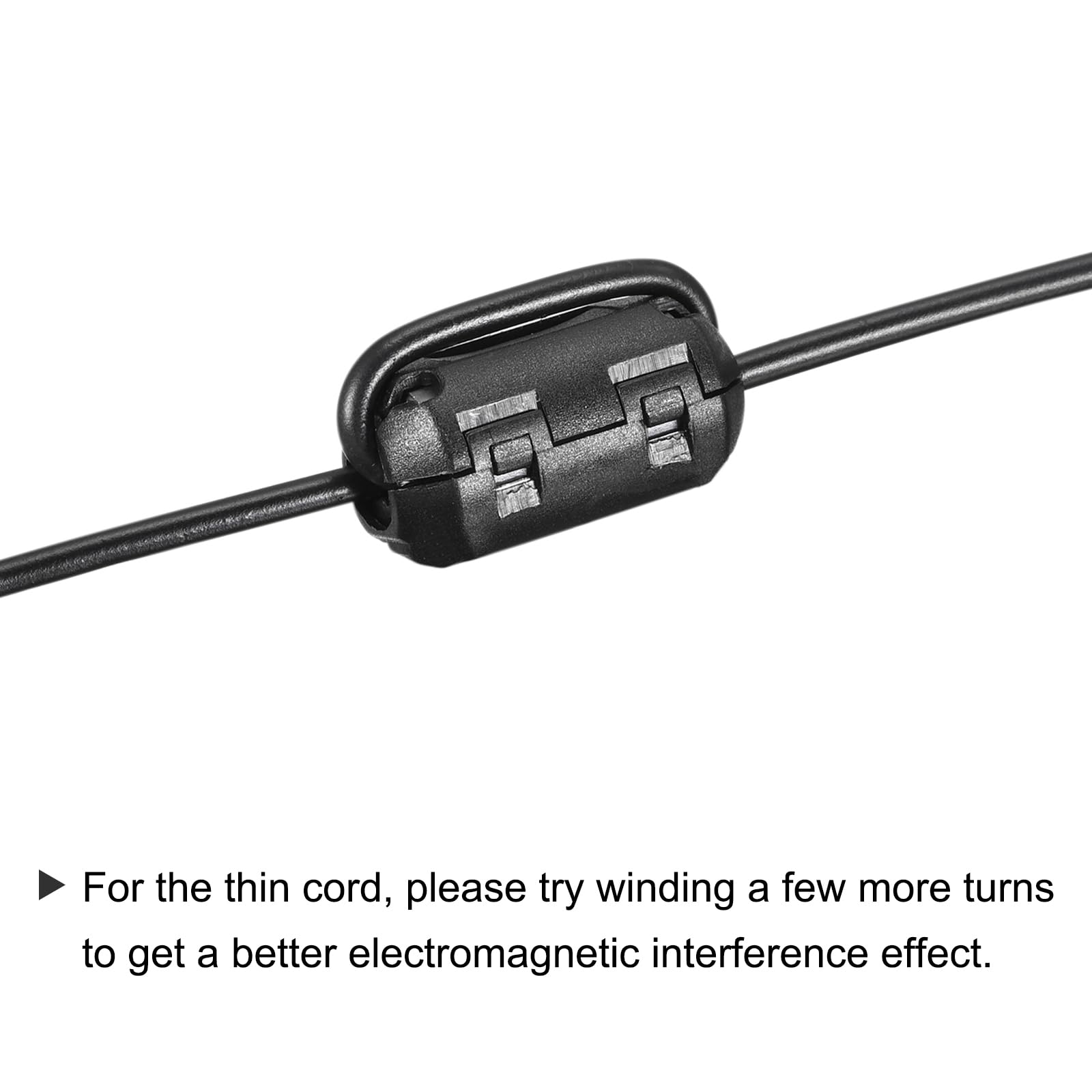 QUARKZMAN Fermo Ferrite Anello Nucleo Anti-interferenza Rumore per 3mm/ 5mm/ 7mm/ 9mm/ 13mm Diametro Cavo TV Altoparlanti Radio Audio Equipaggiamento 60pz