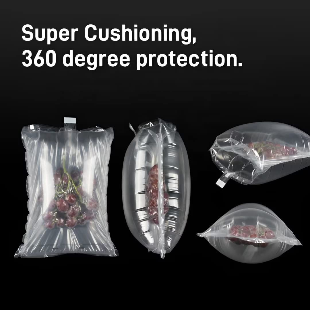 Aufblasbare Luftverpackungsbeutel aus transparentem Kunststoff, 20,1 x 30 cm, 100 Stück