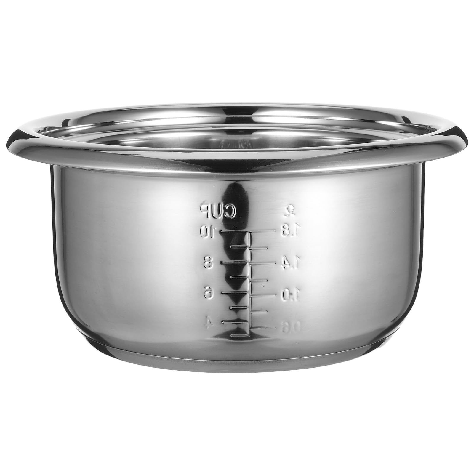 POPETPOP 1pcs Stainless Steel Inner Pot for Rice Cooker: 4l Replacement Cooking Pot, Universal Electric Cooker Accessory for Kitchen Use, 26x26x12. 5cm
