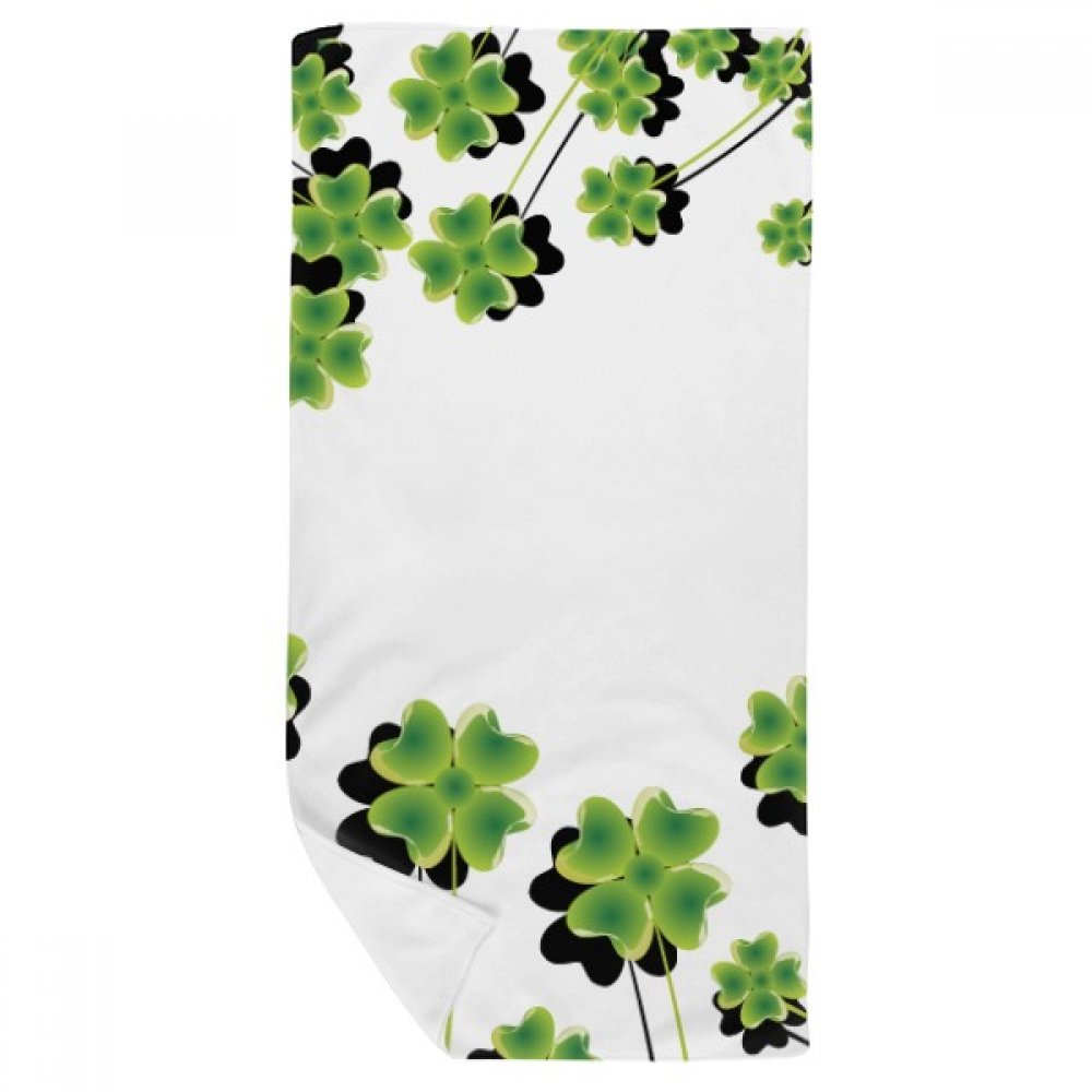 Serviette de bain Trèfle Irlande St.Patrick 35x70cm multicolore douce