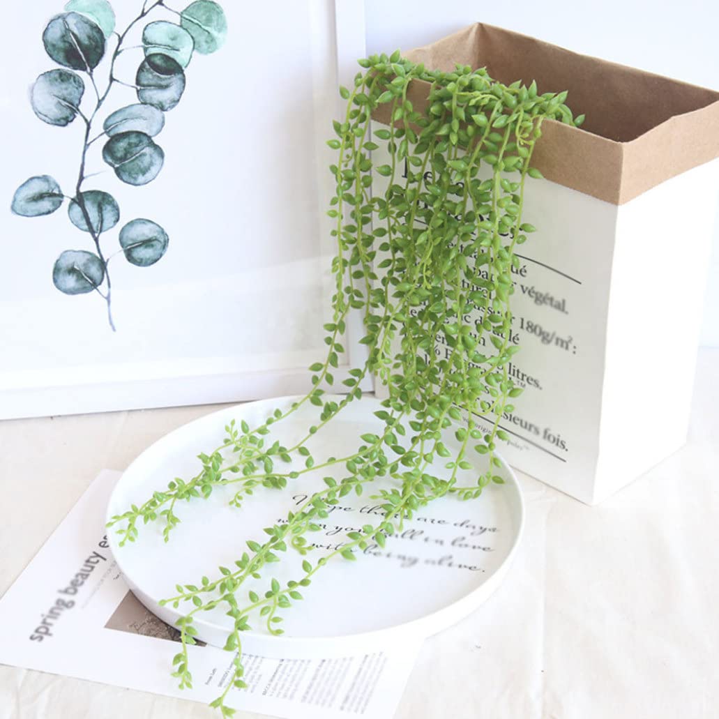 decorative planter pot White Ceramic Succulent Planters with Bamboo Tray