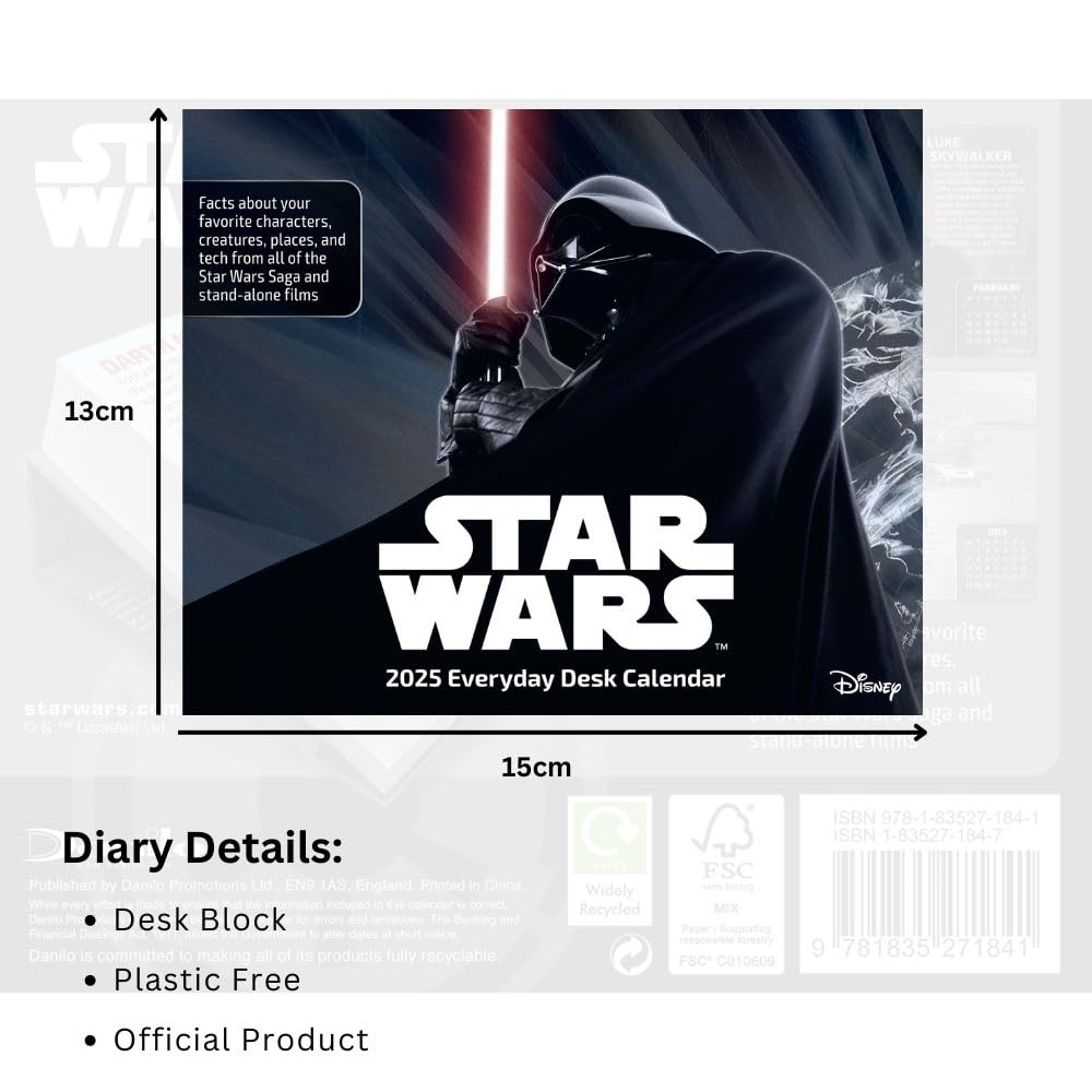 Star Wars 2025: Original Danilo-Tagesabreißkalender [Kalendar]