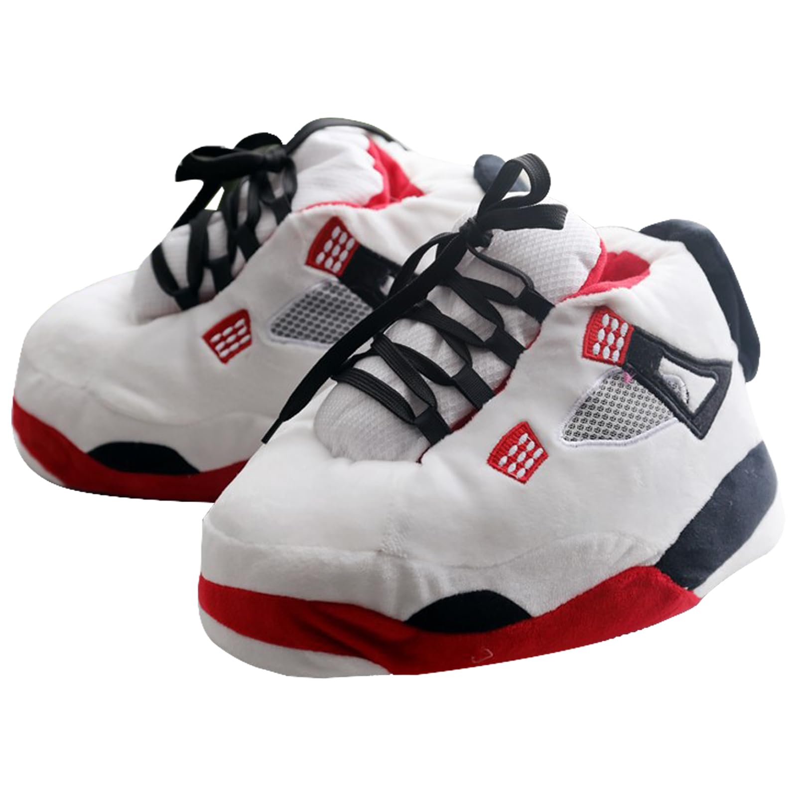 GeibiuSneaker Slippers Fluffy Slippers Shoes Soft Plush Slippers Trendy Comfy House Slippers for Women/Men Kicks Shoes One Size Fits Most