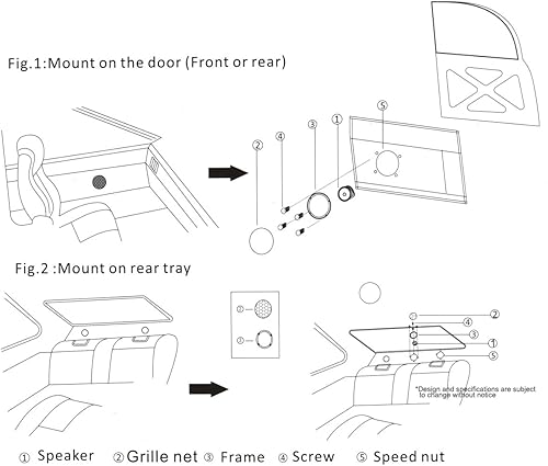 Miniatura 9 de 2 unids TP-004A altavoz del tweeter del coche 500W 12V 4ohm alta eficiencia mini altavoces de tweeter para el sistema de audio del coche