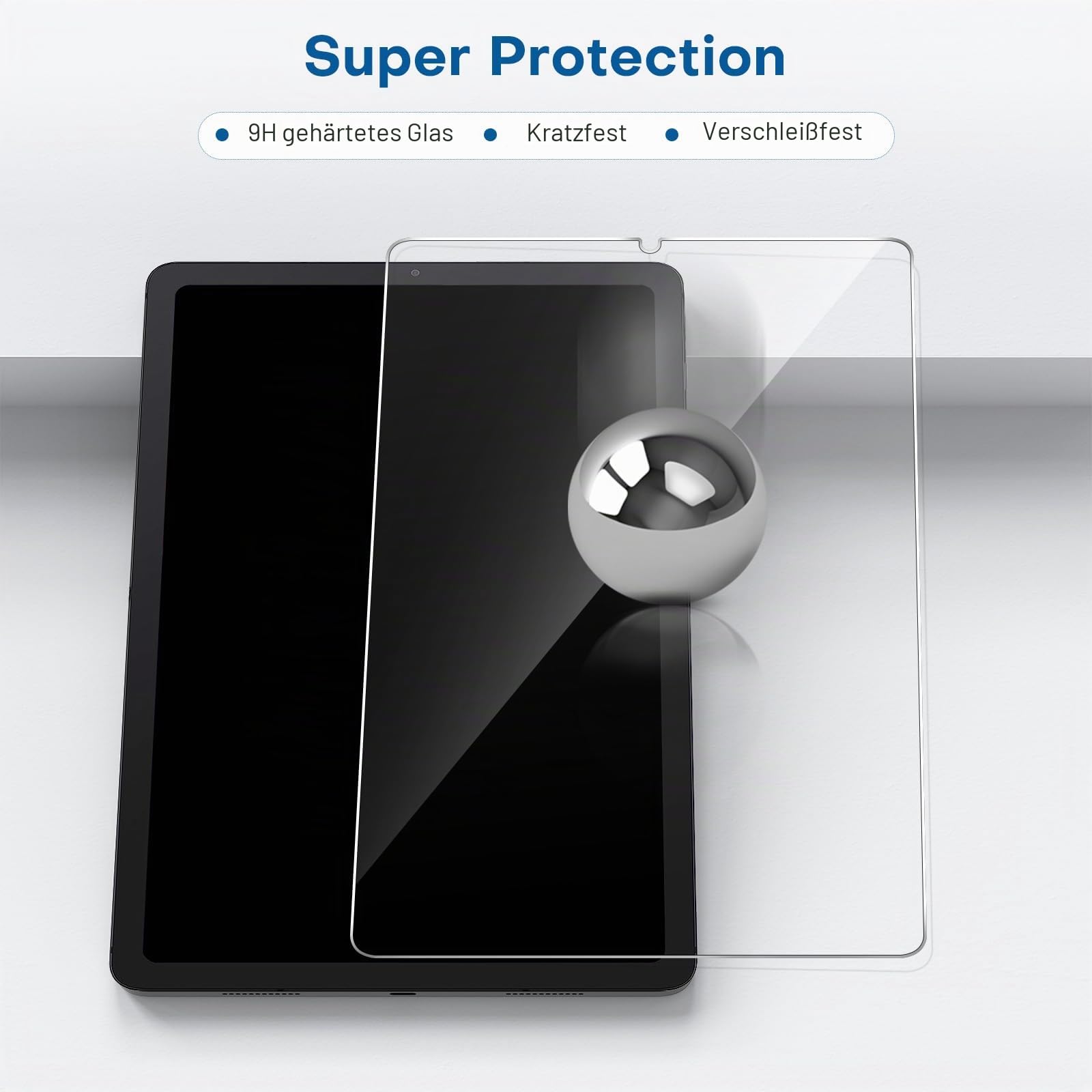 SPARIN 3 Stück Panzer Schutz Glas Schutzfolie für Samsung Galaxy Tab S6 Lite 2024/2022/2020 10,4 zoll, 9H Härte Displayschutz Folie