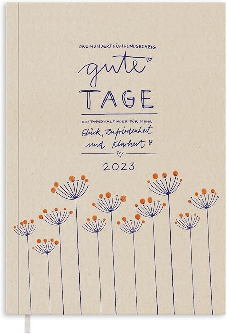 Terminkalender A5, 365 gute Tage Kalender 2023, Tagesplaner mit