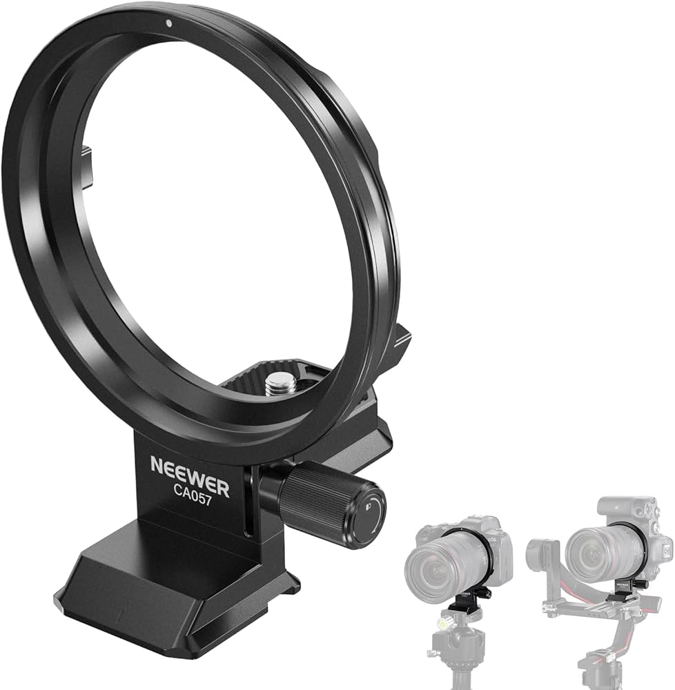 Amazon | NEEWER リング式三脚座 回転式リングマウントプレート