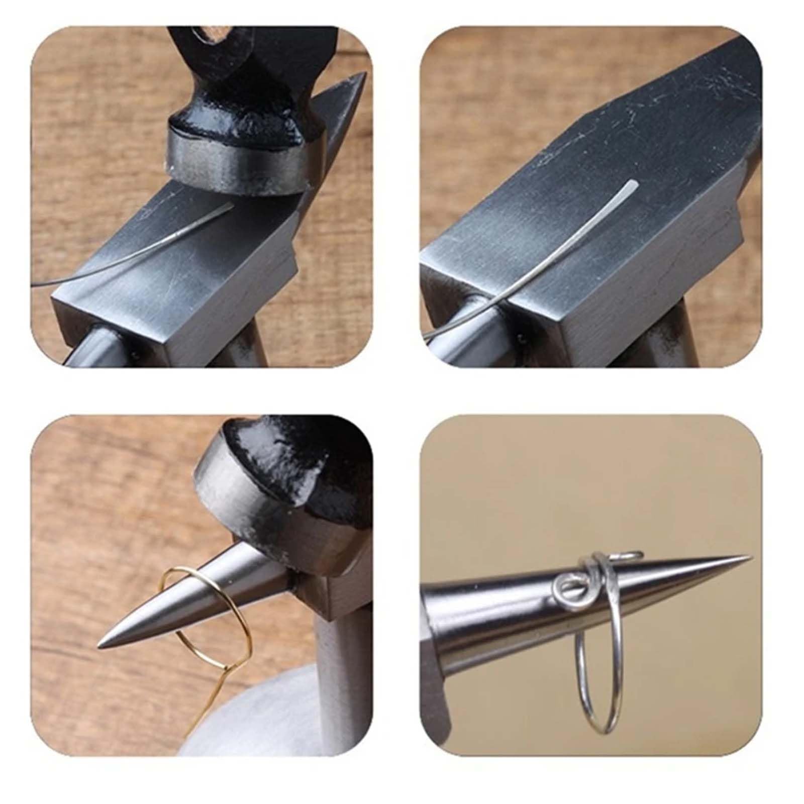 Professionelle Schmuckherstellung Werkzeuge Schmuck Verarbeitung Bank Mini Double Horn Amboss Kleine Geschmiedete Stahl Amboss Hammering Tools