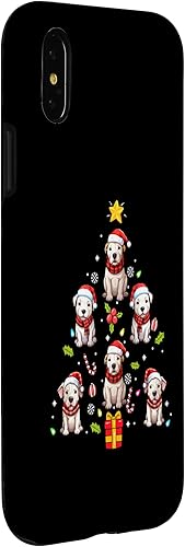 Miniatura 6 de iPhone 13 Pro Dogo Argentino Merry Christmas Tree Dog Ornament Case