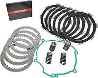 BIGLKNM Clutch Kit: Friction Plates, Heavy Duty Springs & Gasket for Kawasaki KX80 98-00, KX85 01-21, KX100 98-21