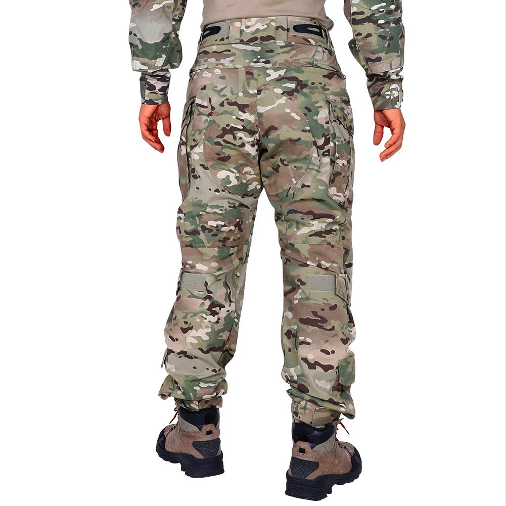 GEAR Pantalon de Tactique G3 avec Genouillères Pantalon de Combat pour Homme