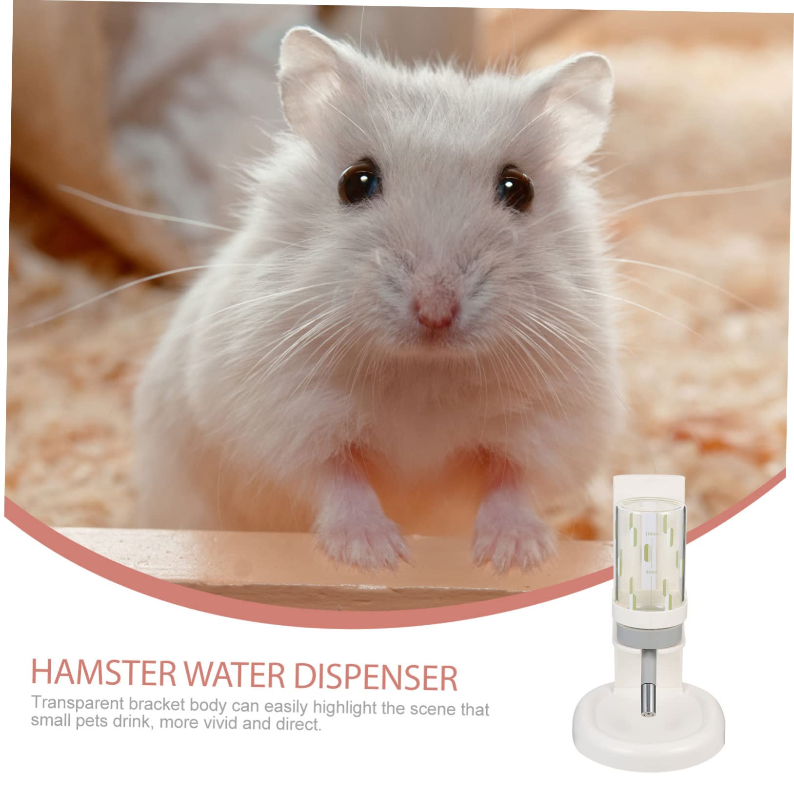 HANABASS Hamster Trinkflasche Mit Verstellbarem Halter Aus Bpa Freiem Material Für Kleintiere Wie Hamster Und Meerschweinchen Praktische Haustiertränke Für Haushalt