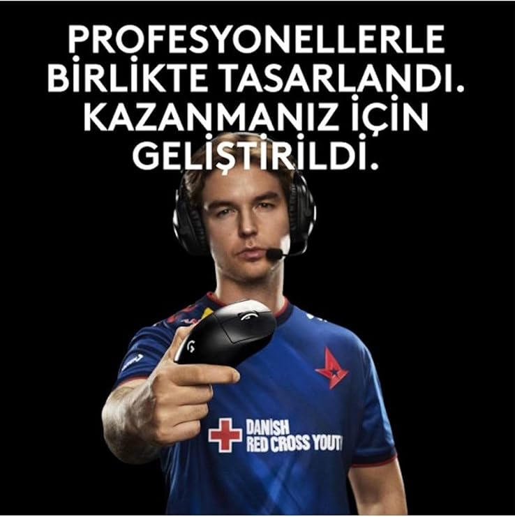 Logitech G PRO X SUPERLIGHT 2 DEX LIGHTSPEED Kablosuz Oyun Mouse'u, HERO 2 32K DPI Sensör, 888 IPS/88G'ye Kadar Hızlanma PC/Mac için Programlanabilir 5 Tuş, USB-C Şarj, 60g ProGrade Hafif Mouse, Beyaz