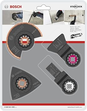Bosch 2608661695 4-Piece Tile Set ACZ 85 AVZ 78 RT ATZ 52 SC AIZ 20 AB (1x) Multicolour