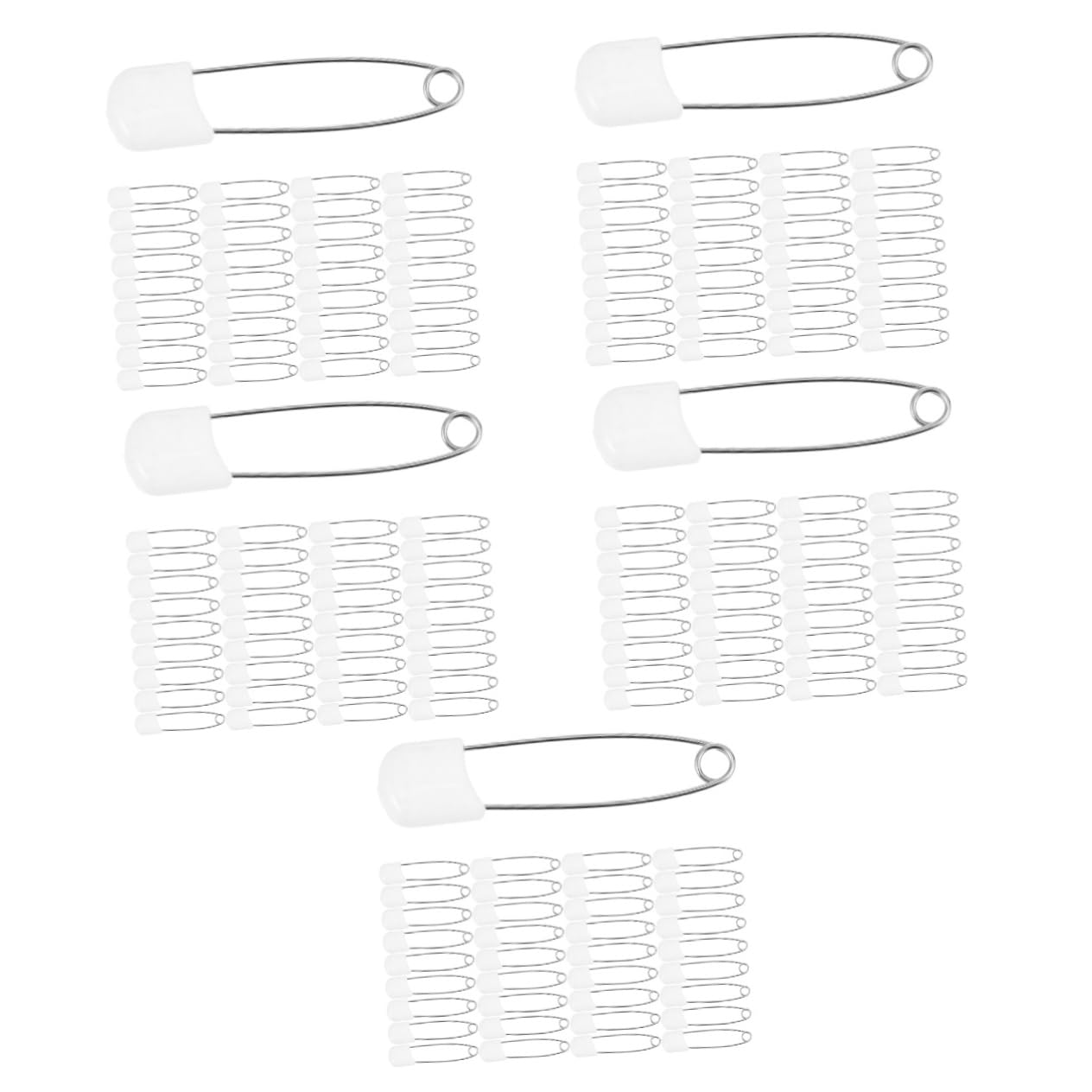 Sosoport 5 Sätze Sicherheitsnadeln Für Junge Mädchen Hochwertige Stoffwindeln DIY Bastelbedarf Rostfreie Pins Für Babybekleidung Und Mehr Für Kreative Projekte 60 Stück * 5