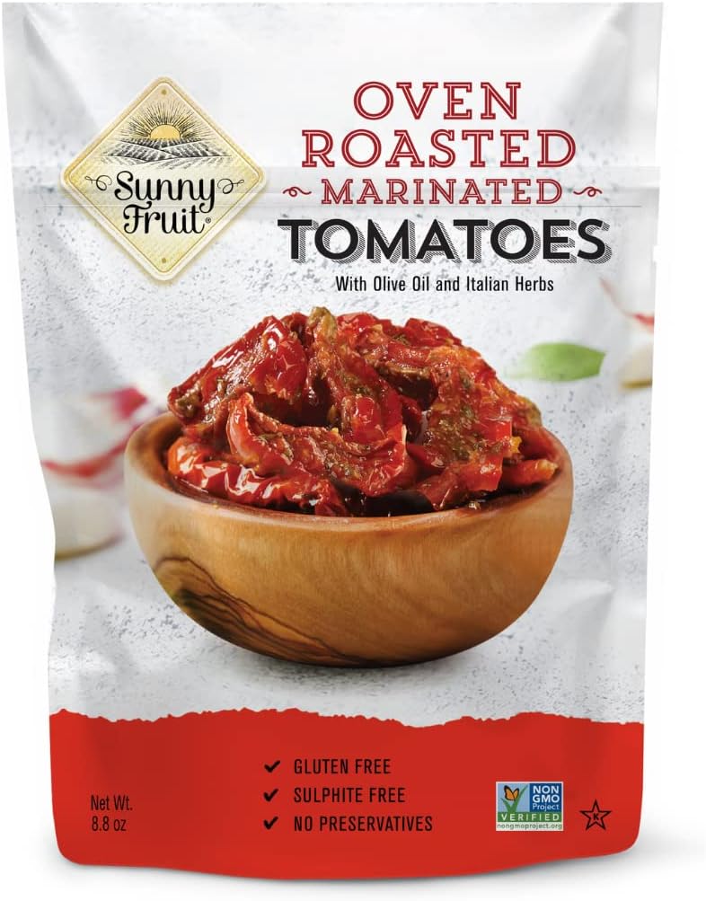 Organic SunDried Tomatoes, 8 Ounces Salted, NonGMO