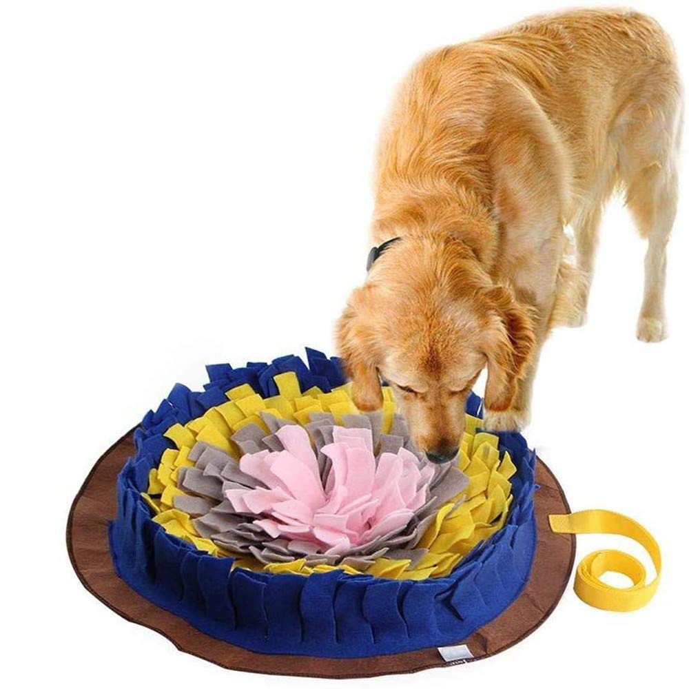 Tapis De Fouille Pour Chien - Jeu De Reniflement Stimulation Cérébrale, Anti-ennui - Résistant Aux Morsures, 60x60 Cm