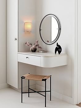 JIMUBEAM Wall Sconce Lighting White Fabric Decor, Industrial