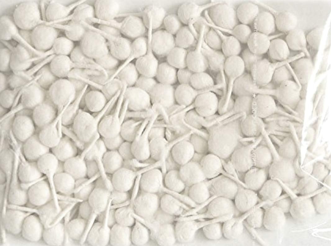Cotton Wicks for Diya (White_5.9 x 8.6 x 1.1 Inch)