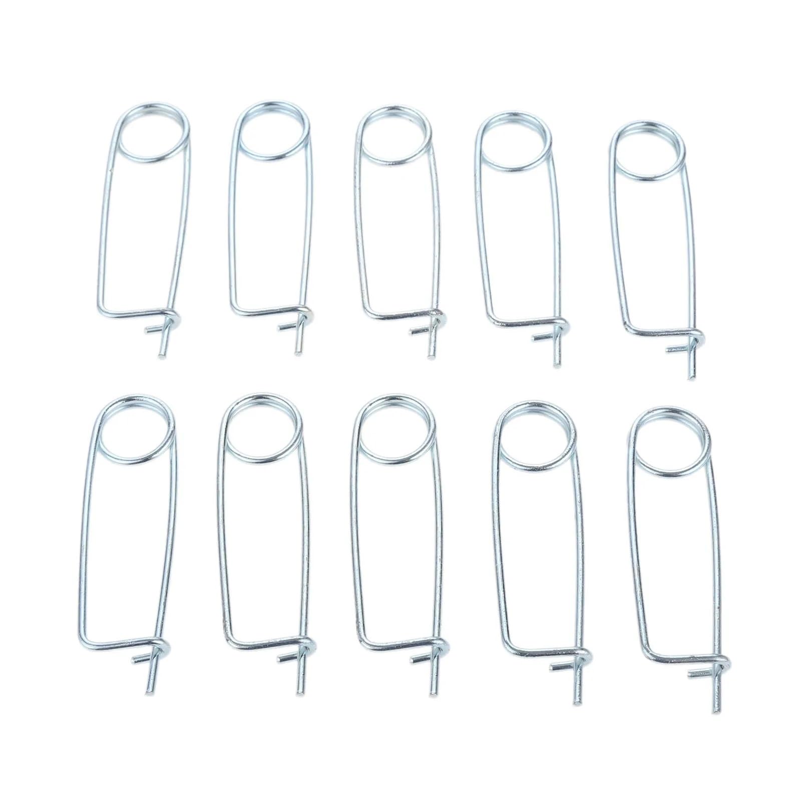 Zyrqon One Color 40Pcs Cotter Safety Pins Spring Clip Wire Lock Fastener For Boat Trailer Farm Lawn Garden Hitch
