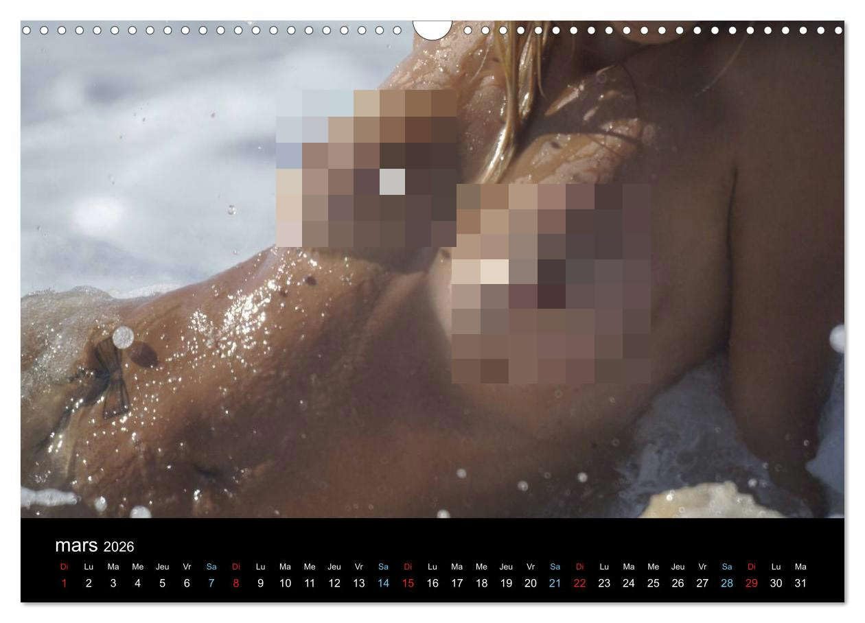 Femme et Nature (Calendrier mural 2026 DIN A3 vertical), CALVENDO calendrier mensuel: Travail photographique érotique sur le rapport sensoriel et émotionnel de la femme au contact de la nature...