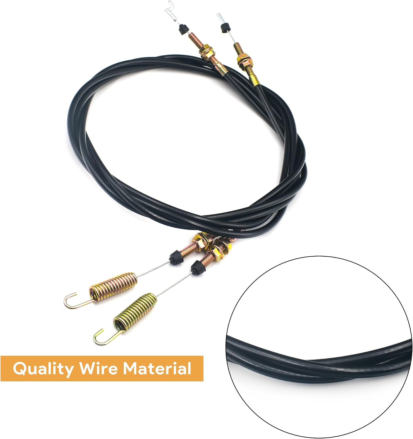 2 Pack Shifter Cable 2-11082 Replacement for Trailmaster Trail Wagon TW400 TW11 BD300, Compatible with Chuck Wagon CW-11 CW-413 CW-265, Compatible with Land Master LM400 LM650 UTV