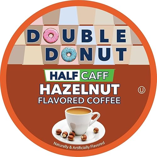 Miniatura 31 de Double Donut Coffee Paquete variado – Cápsulas de café reciclables con sabor a una sola porción, 24 unidades para cafeteras Keurig K-Cup