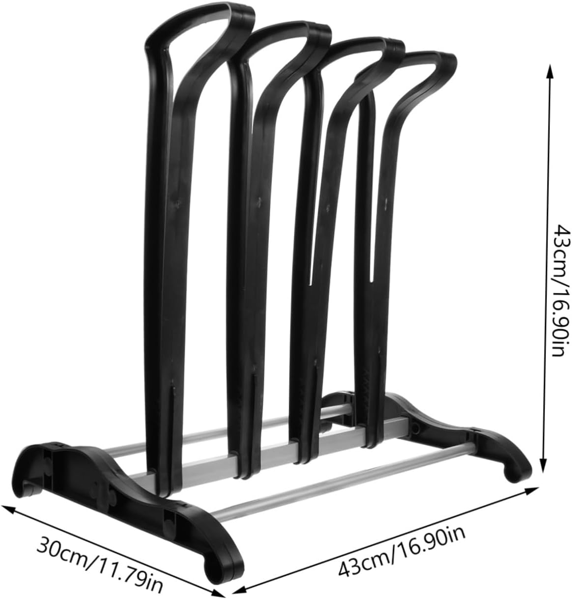 VOSAREA 2 Pair Boot Display Rack Organizer for Entryway Creative Shoe Storage
