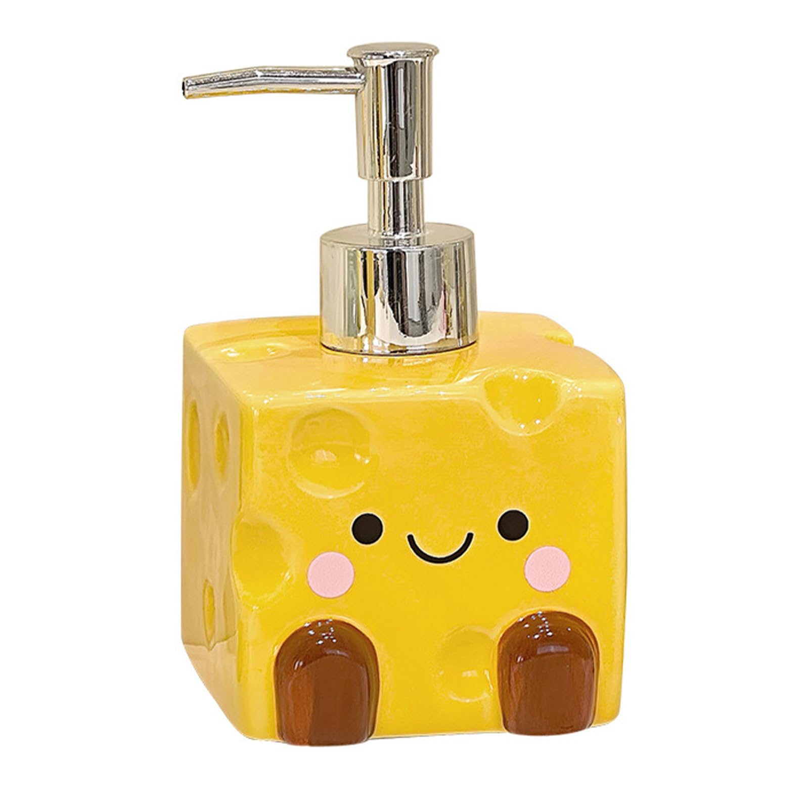 our fave Cheesecake Shaped Empty Refillable Soap Dispenser for Bath Shampoo Lotion for Gift Giving Portable Liquid Soap