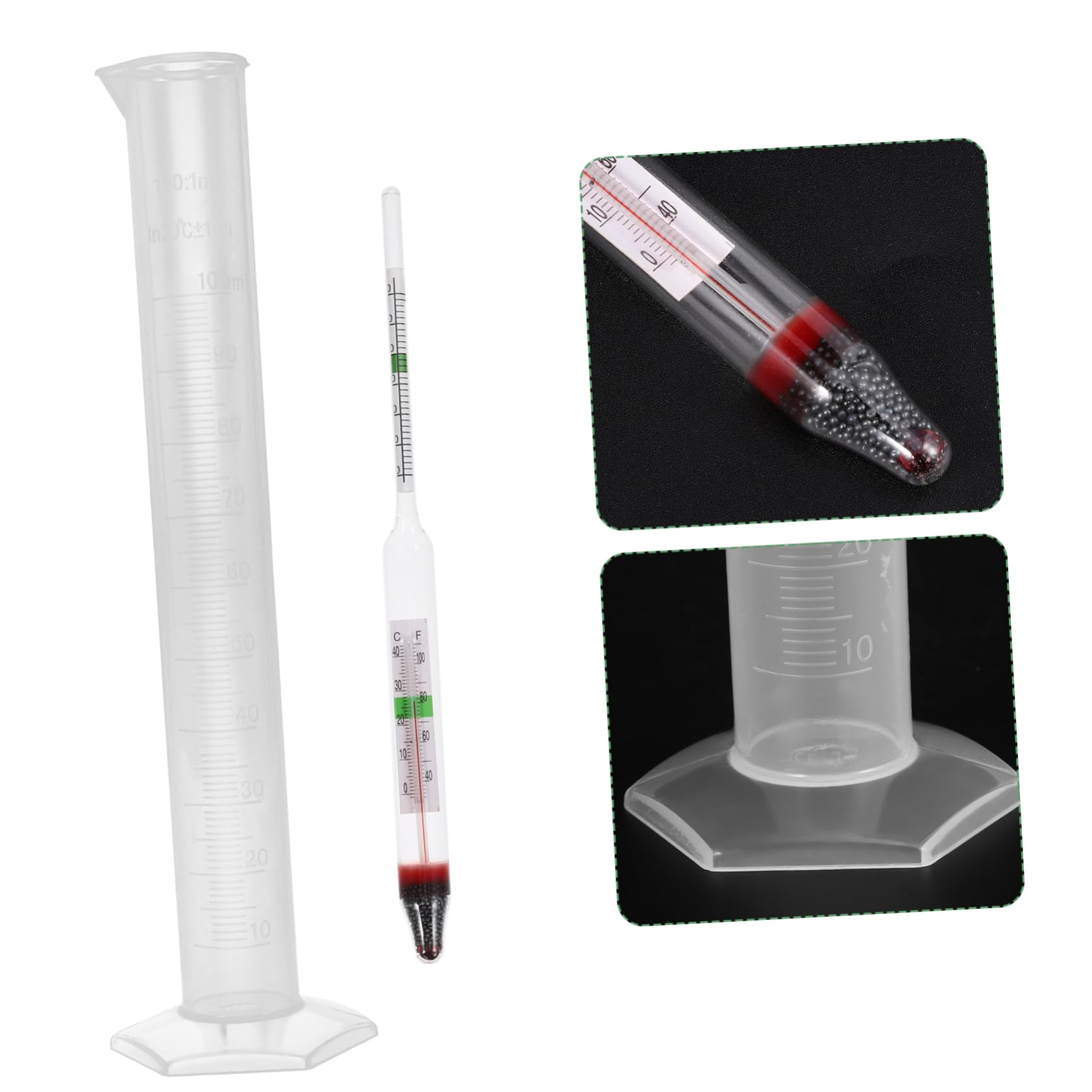 Ciieeo Saltwater Tank Accessory Aquarium Meter Water Salimeter Fish Tank Hydrometer