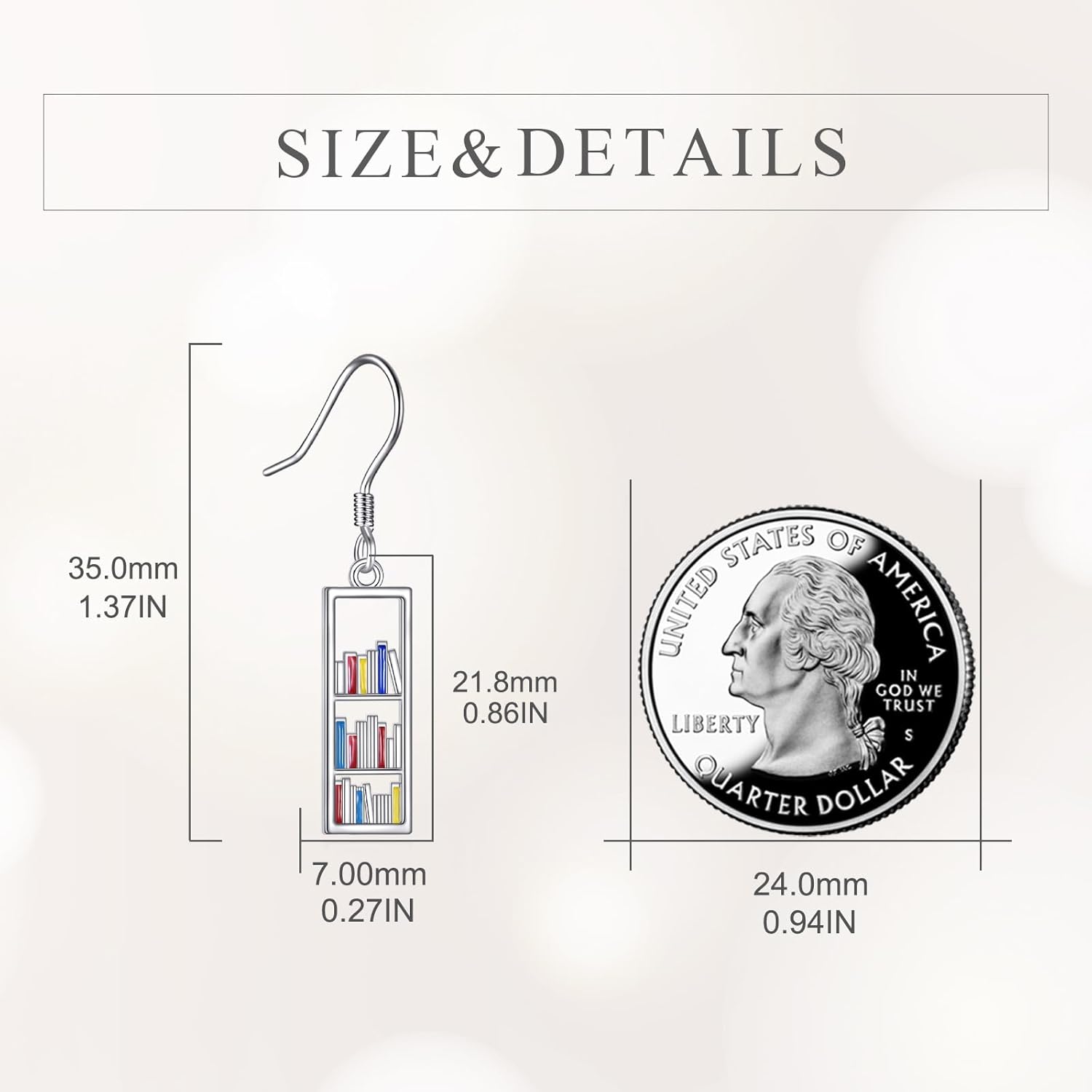 Graduation Gifts for Her Book Earrings 925 Sterling Silver Read Teardrop Drop Dangle Leverback Earrings for Women Jewelry Gifts