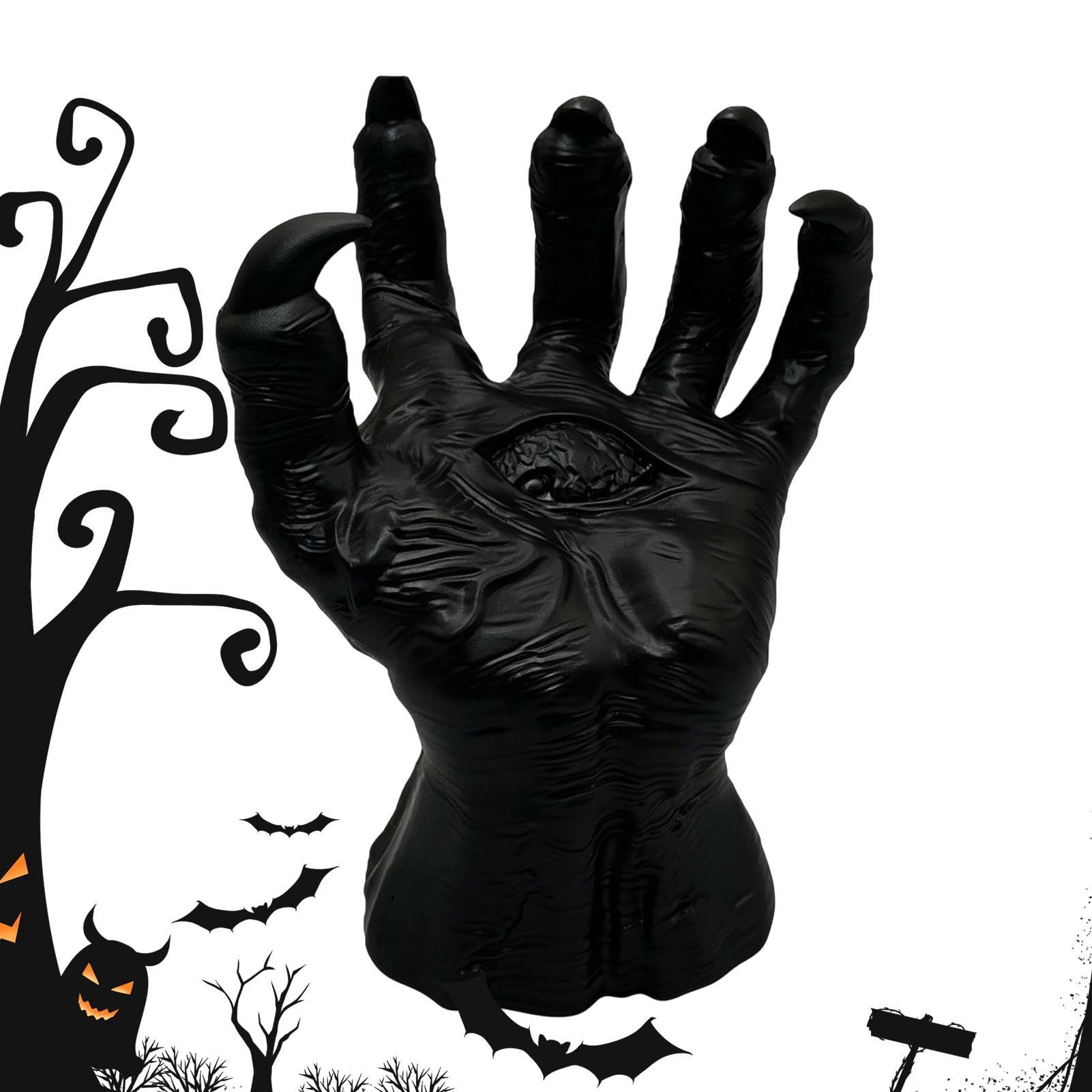 Mains d'halloween pour maison hantée et étagère de salon