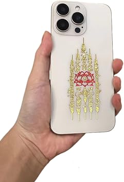 4 Pieces Feng Shui Thai Amulet Scripture Stickers for Wealth Attraction and Luck Inducement Talisman Good Luck Charms Luck Charms Good Culture Health feng Shui Chinese Decor Zen Decor Lagnlnaoy