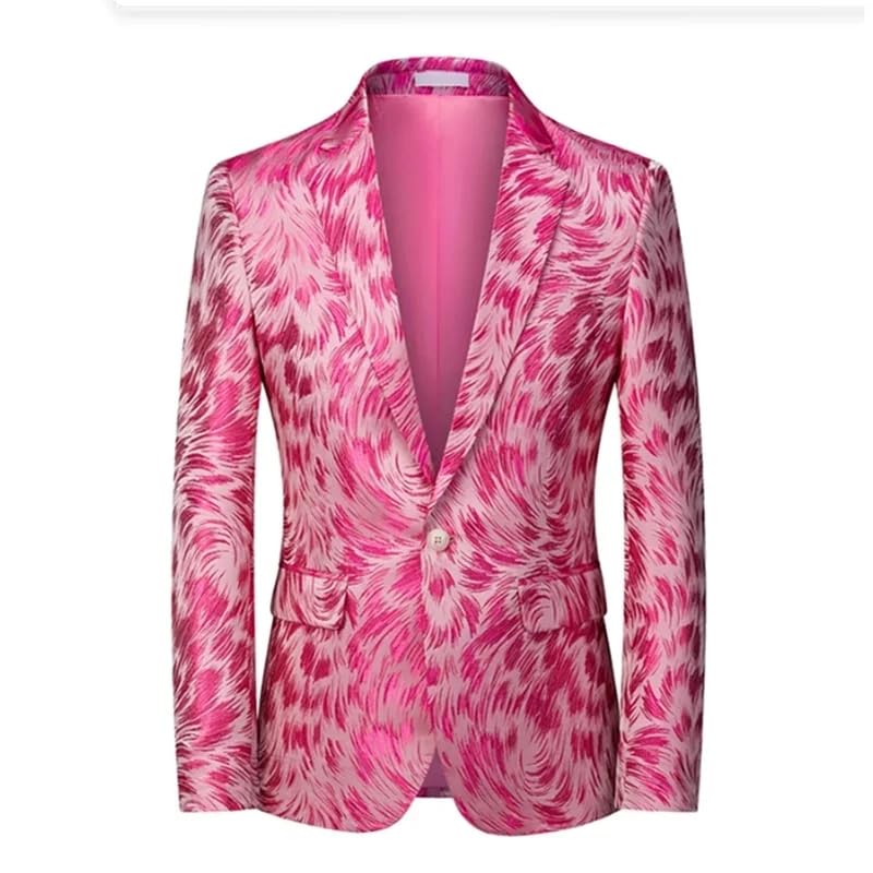 Men's Suit Wedding Party Dress Jacket Slim Fit Blazers 5