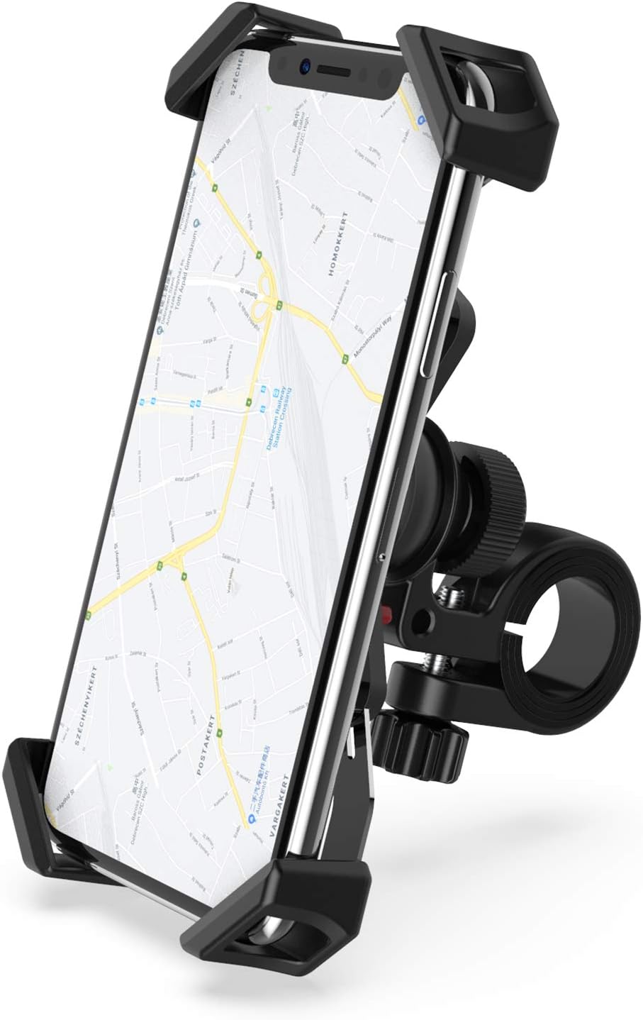 Bike Phone Mount - RYYMX Bicycle Phone Holder : 360° Rotation Adjustable Motorcycle Phone Mount for iPhone Xs Max XR X 8 7 6 Plus, Galaxy S10+ S9 S8, Note 10 9 8, GPS, 4-7 inches Android Cell Phones