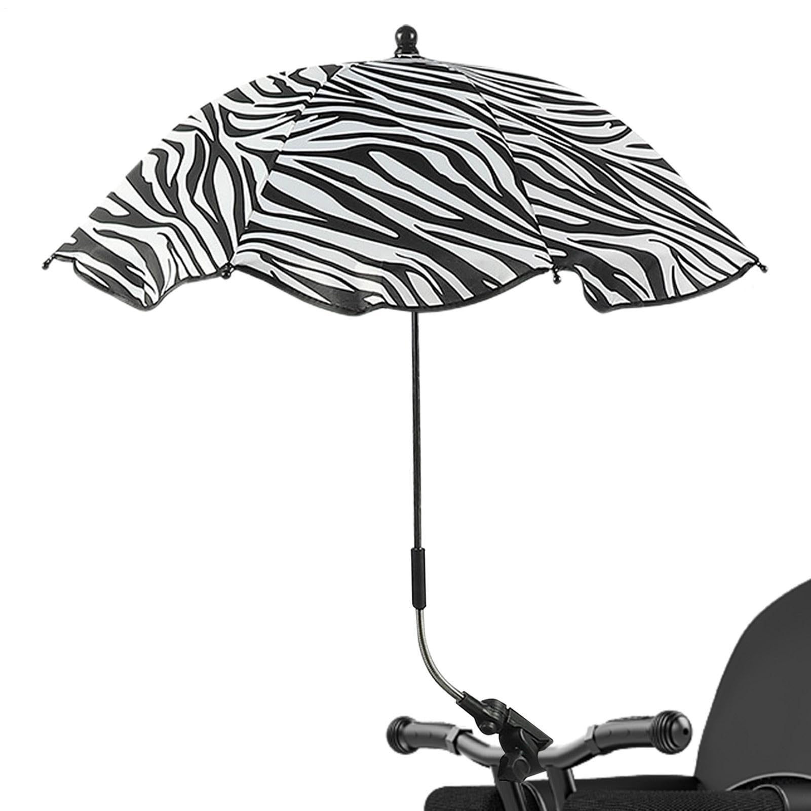 Toddler Chair Umbrella, Stroller Parasol with Adjustable Clamp, Portable UV Protection Stroller Umbrella, Waterproof Foldable Portable for Outdoor Activities