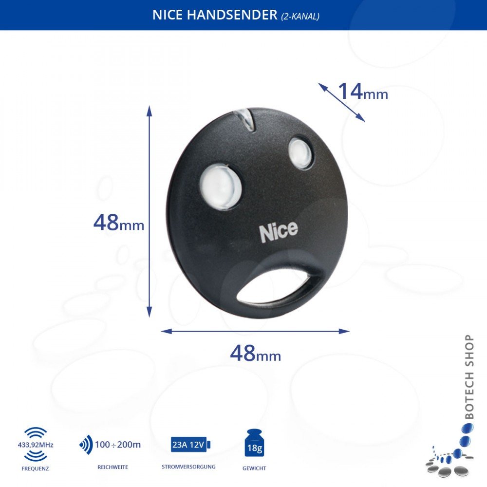 2 Stück Handsender NICE SMILO 2