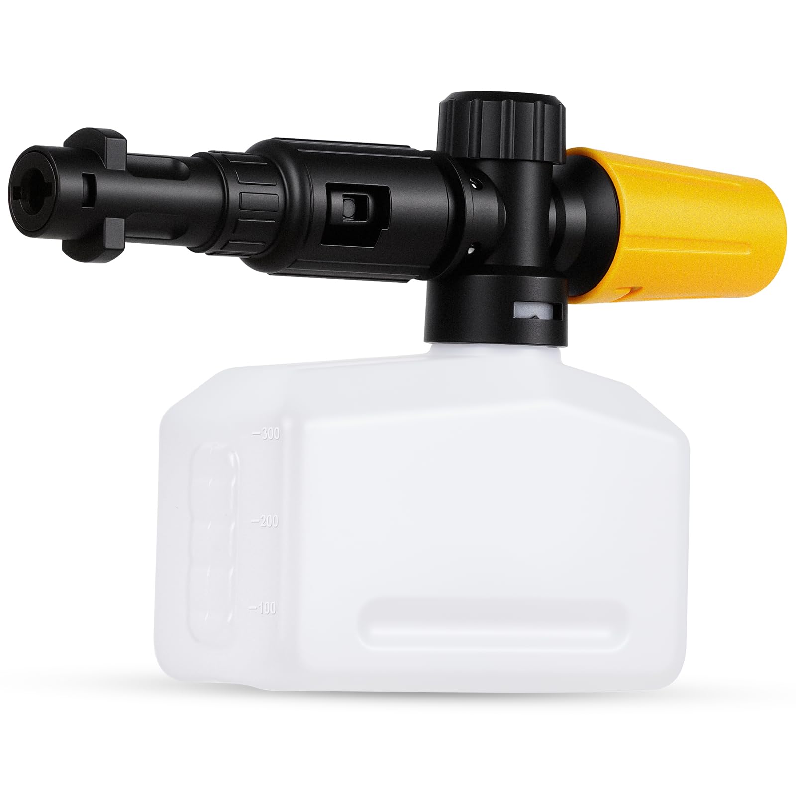 HOTUT Lanza de Espuma para Kärcher K2 K3 K4 K5 K6 K7, 400ml Cañón de Espuma de Nieve, Ajustable Lanza de Jabonadura Dispensador Accesorio, Accesorio de Lavado de Coche Compatible para Kärcher Serie K
