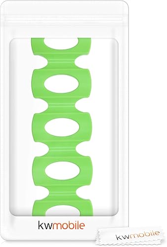 Miniatura 7 de kwmobile Tapete apilable de silicona para botellas, organizador de refrigerador para apilar botellas, latas, cerveza, refrescos, estante