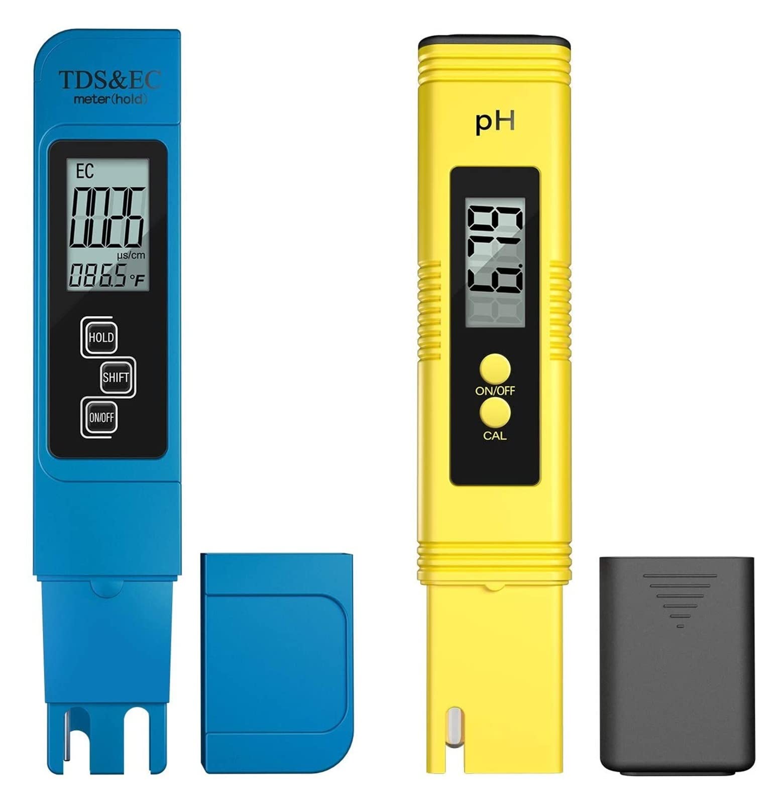 Water Quality Detector Digital PH/TDS/EC Meter Tester Thermometer Pen Water Purity PPM Filter Hydroponic for Aquarium Pool Water (Ph Ec Meter With Box)