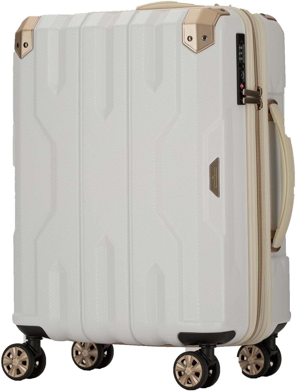 LEGEND WALKER SPATHA Hardside Expandable Luggage, Carry-On, 21-inch, White, 5109-46-WH