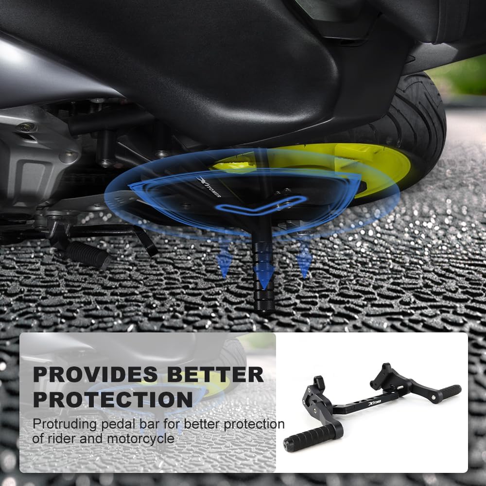 Xitomer Adjustable Subcage Fit for NINJA ZX-6R ZX636 2009-2025, NINJA ZX-10R 2008-2009, Rear Footrests Subcage, Passenger Peg Guard, Peg Support Stunt Protection