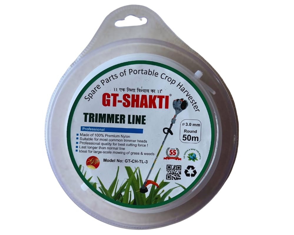 Trimmer Line/Nylon Rope Bundle for Brush Cutter (50m, 3mm Round) | Grass Cutter/Weeder/Trimmer/Manual Feed/Tap n Go Cordless Grass Trimmer-image-7